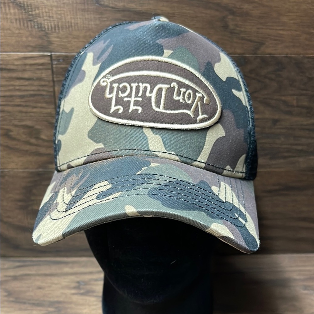 Von Dutch Classic brown camo trucker hat SnapBack
